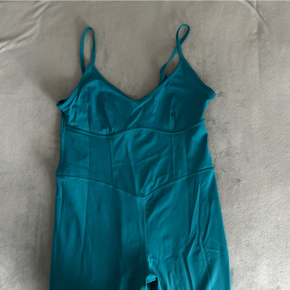 JoyLab Teal Spaghetti-Strap Jumpsuit